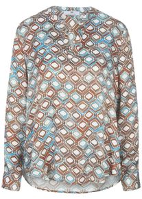 Peter Hahn - Bluse mit Rundhals-Ausschnitt, weiss, Gr. 44, Viskose