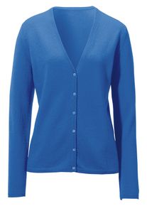 Peter Hahn - Strickjacke aus 100% Premium-Kaschmir Modell Cora, blau, Gr. 38, Kaschmir
