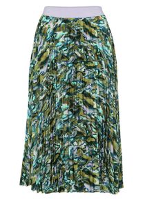 MYBC - Plissee-Rock, grün, Gr. 42, Kunstfaser