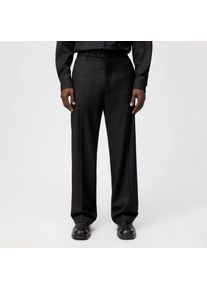 Drykorn NOXEN Klassische Hose in softem Flanell in schwarz, Größe 30x32