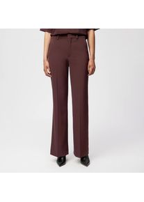 Drykorn ARGUE Hose mit Flared Leg in Techno-Twill in rot, Größe 26x32