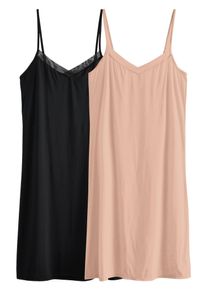 next Nachthemd Damen Gr&ouml;&szlig;e L nude / schwarz