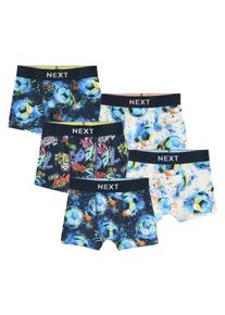 next Boxershorts Jungen Gr&ouml;&szlig;e 152 navy / neonblau / gelb / orange / pink / wollwei&szlig;