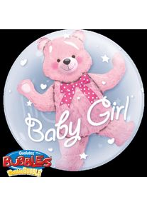 Folat Baby Teddy Balloon-in-Balloon Pink