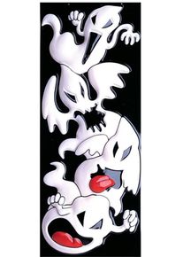Widmann 4 Scary Grimaces Murales Ghost Parade 20 x 50 cm