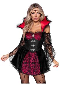 Leg Avenue Costume da vampiro dal sangue caldo