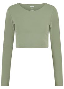 Urban Classics Ladies Sports Longsleeve ' ' Damen, grün, Größe M