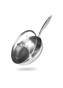 Reishunger Edelstahlpfanne Ø 28cm | Unbeschichtet | Induktion