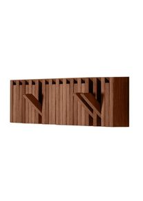 XYLO Wandgarderobe Walnuss Natur ge&ouml;lt PER/USE