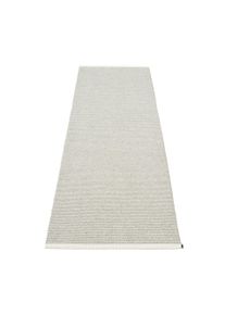 Mono Kunststoffteppich 85x260 cm FOSSIL-GRAU / WARM GRAU Pappelina EINZELST&Uuml;CK