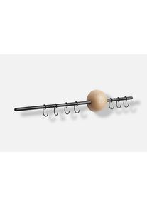 Hoop Rack Wandgarderobe Woud Eiche wei&szlig; pigmentiert EINZELST&Uuml;CK