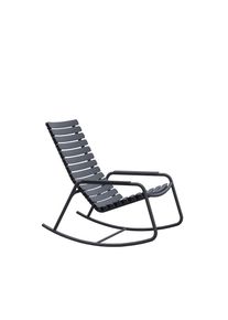 ReClips Outdoor Rocking Chair Schaukelstuhl Houe Aluminium Armlehnen Grau