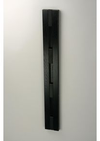 Knax Wandgarderobe Vertikal 4 Haken LoCa Eiche schwarz-schwarz