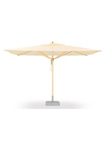 Weishäupl Klassikerschirm / Sonnenschirm Natur / Flaschenzug Weishäupl B 300 x 300 cm