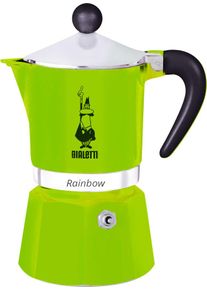 Bialetti Espressozubereiter Rainbow gr&uuml;n 3 Tassen 150 ml - Kaffeemaschinen & Wasserkocher
