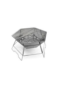 Origin Outdoors Hexagon Grill und Feuerschale 40 x 45 cm - Holzkohlegrills