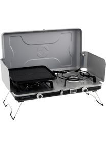 Outwell Kartuschen Gaskocher Merapi Pro Duo Deluxe mit 2 Kochstellen / 6000 W - Kartuschenkocher