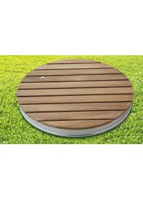 Breuer Fontana Gartendusche / Bodendusche Holz rund - Campingduschen & Zubeh&ouml;r
