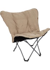 Bo-Camp Urban Outdoor Grainger L Schmetterlingsstuhl Beige - Relaxsessel