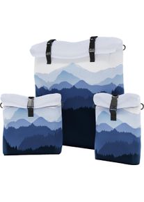 DriveDressy Magnet-Tasche/Organizer L Misty Mountains Blue - Packs&auml;cke und Packtaschen von Drive Dressy