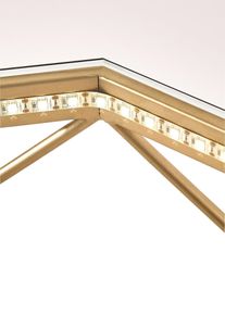 Couchtisch mit LED in goldfarben, 45x80 cm, bonprix