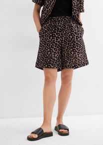 Musselin-Shorts aus reiner Baumwolle in grau, Gr&ouml;sse 40, 100% Baumwolle, bonprix