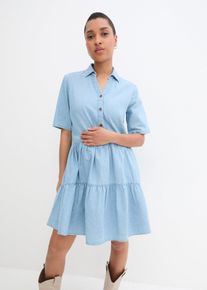 Jeanskleid in blau, Gr&ouml;sse 52, 100% Baumwolle, bonprix