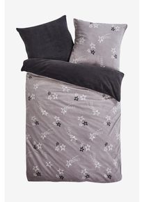 Wendebettwäsche Cashmere Touch in grau, 135x200 cm, bonprix