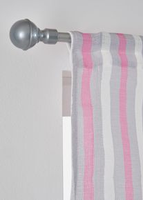 Faltrollo mit Längsstreifen in grau, 130x45 cm, bonprix