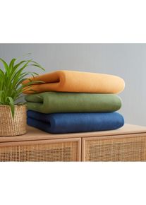 Jersey Spannbettlaken in Trendfarben in blau, 100x200 cm, 100% Baumwolle, bonprix