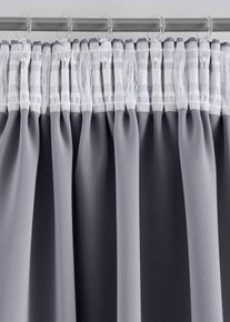 Abdunkelnder Vorhang in vielen Gr&ouml;&szlig;en (1er Pack) in grau, 145x130 cm, bonprix