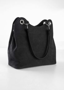 Handtasche in schwarz, Grösse 24x31 cm, bonprix