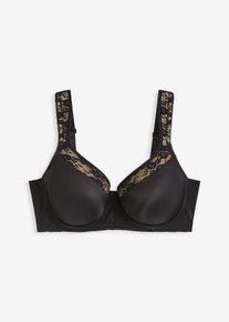 Schalen-BH mit gepolsterten Tr&auml;gern in schwarz, Gr&ouml;sse 80C, bonprix