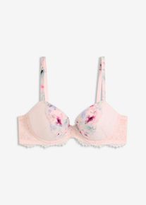 Schalen-BH aus gl&auml;nzendem Material in rosa, Gr&ouml;sse 85E, bonprix