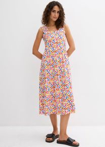 Shirtkleid aus Baumwoll-Viskose-Mix in weiss, Grösse 48/50 (XL), bonprix