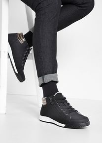 High-Top-Sneaker mit Rei&szlig;verschluss in schwarz, Gr&ouml;sse 37, bonprix