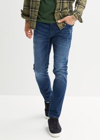 Slim Fit Stretch-Jeans Straight in blau, Grösse 46, 98% Baumwolle, bonprix