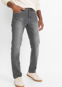Regular-Fit-Jeans mit Komfortschnitt Straight in grau, Gr&ouml;sse 50, 98% Baumwolle, bonprix