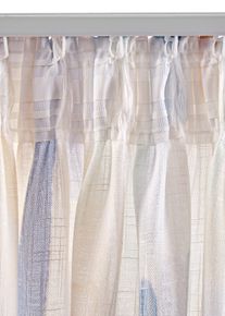 Vorhang mit Streifen Druck (1er Pack) in blau, 225x135 cm, bonprix
