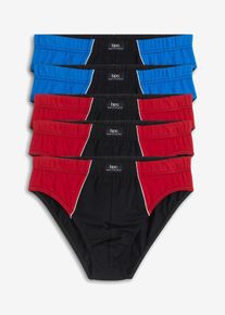 Maxislip mit Bio-Baumwolle (5er Pack) in schwarz, Grösse 6 (L), 95% Baumwolle, bonprix