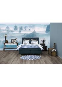 Boxspringbett »Nordica«, inkl. Topper, auch in Überlänge 200/220 cm , blau , Places of Style