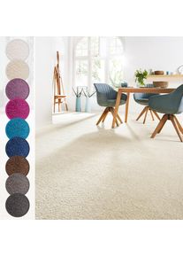 ANDIAMO , Teppichboden »Sophie, Frisee-Velours, Made in Netherlands« rechteckig 12 mm Höhe Uni Farben, Breite 400 cm oder 500 cm, strapazierfähig &...