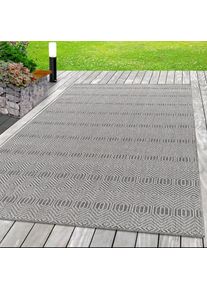 Teppich »ARUBA«, rechteckig, 6 mm Höhe, Läufer, Pflegeleicht, Modern, In- und Outdoor geeignet , grau , Ayyildiz Teppiche
