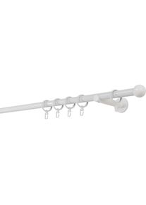 Gardinenstange »20mm Ball Wandträger 12 cm«, 1 läufig-läufig, Fixmass , weiss , mydeco