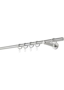 Gardinenstange »20mm Match Wandträger 12 cm«, 1 läufig-läufig, Fixmass , silberfarben , mydeco