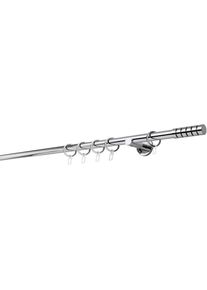 Gardinenstange »20mm Rillcube Wandträger 6,5 cm«, 1 läufig-läufig, Fixmass , grau , mydeco