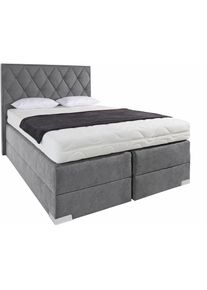 Boxspringbett , grau , Westfalia Schlafkomfort