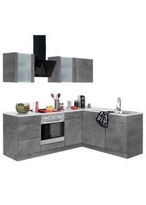 Wiho-Küchen Winkelküche »Cali« ohne E-Geräte, Stellbreite 220 x 170 cm , grau , wiho Küchen