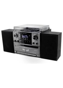 Soundmaster, Stereoanlage &raquo;MCD5600 Grau&laquo; ( Digitalradio (DAB+) FM-Tuner ), grau, Verbindungsm&ouml;glichkeiten: 3.5 mm Klinke/Bluetooth/Cinch/Kopfh&ouml;rer 