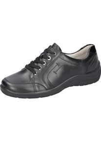 Waldläufer Waldläufer , Schnürschuh »HESNA«, Freizeitschuh, Halbschuh, Bequemschuh im Komfortweite H (=sehr weit) , schwarz , Sportiver Sneaker mit...